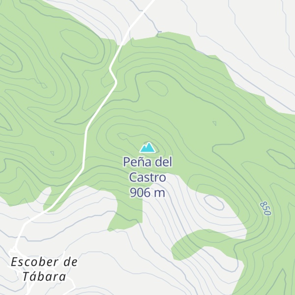 Map of Peña del Castro