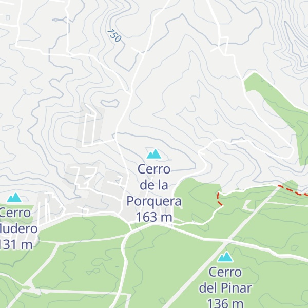 Map of Cerro de la Porquera