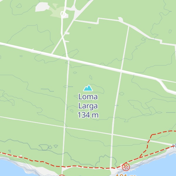 Map of Loma Larga