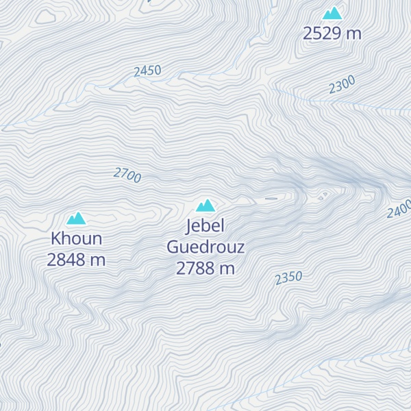 Map of Jebel Guedrouz