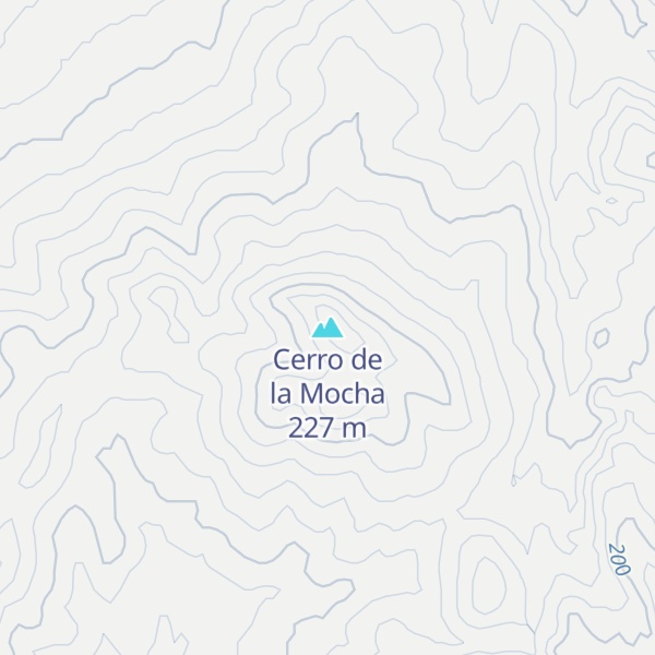 Map of Cerro de la Mocha