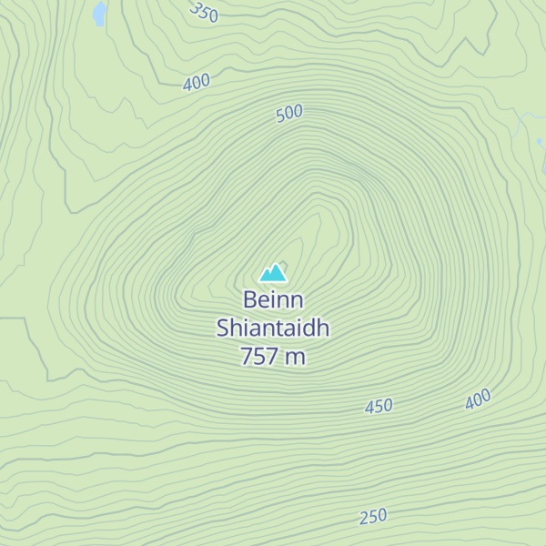 Map of Beinn Shiantaidh