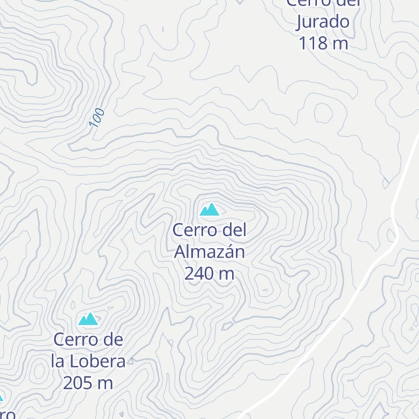 Map of Cerro del Almazán