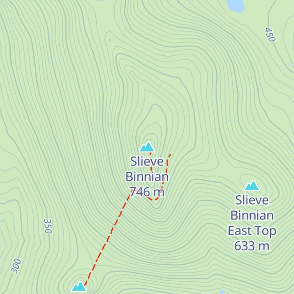 Map of Slieve Binnian