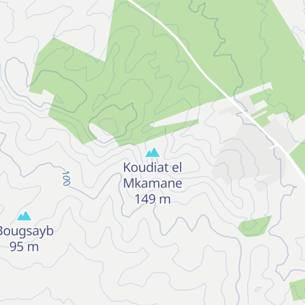 Map of Koudiat el Mkamane