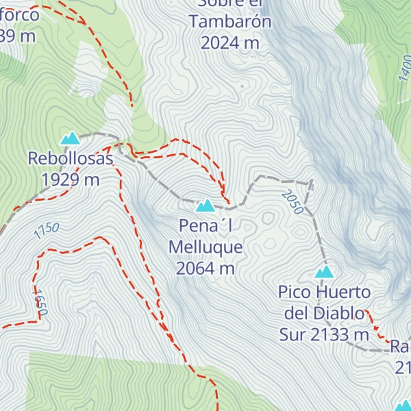 Map of Pena´l Melluque