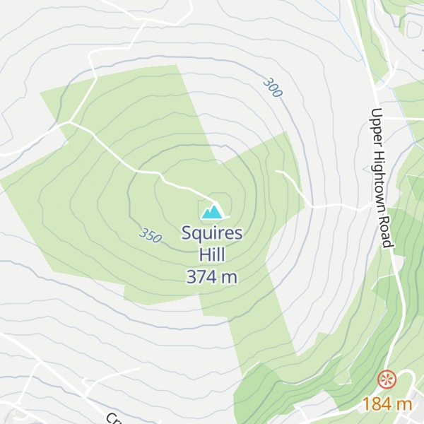 Map of Squires Hill