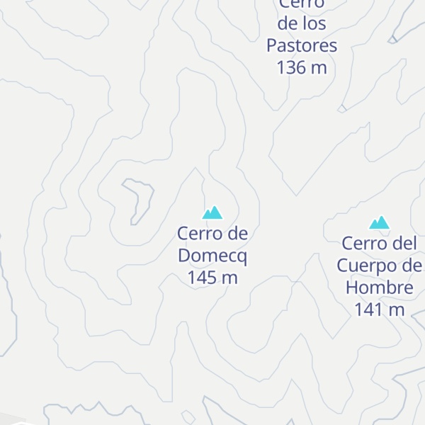 Map of Cerro de Domecq