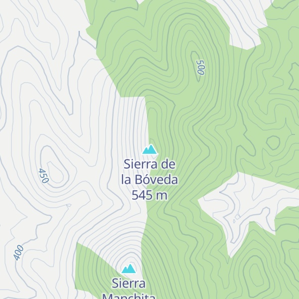 Map of Sierra de la Bóveda