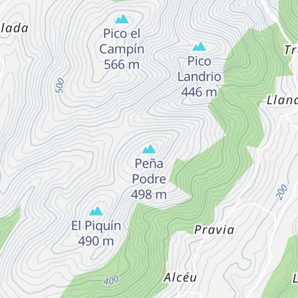 Map of Peña Podre