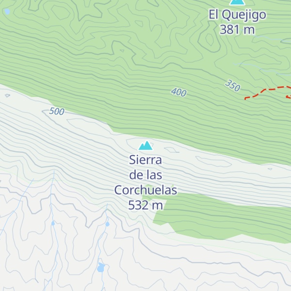 Map of Sierra de las Corchuelas