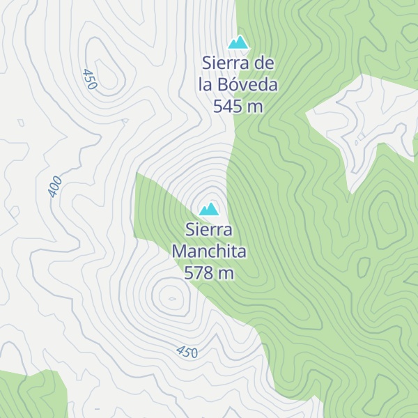 Map of Sierra Manchita
