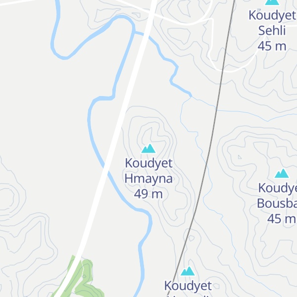 Map of Koudyet Hmayna