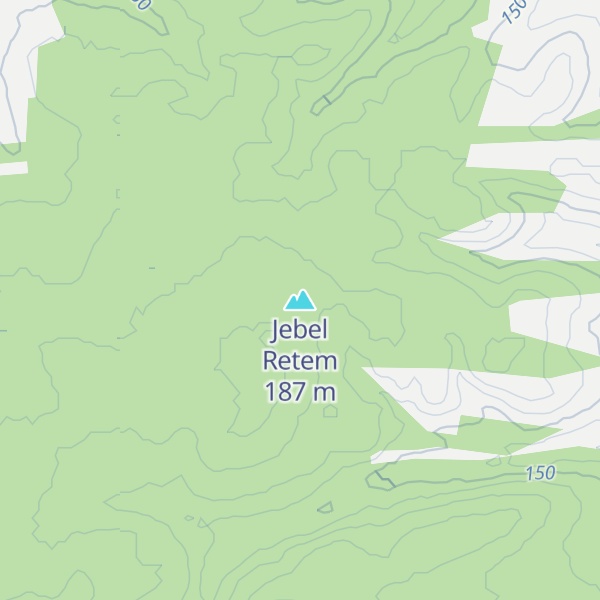 Map of Jebel Retem