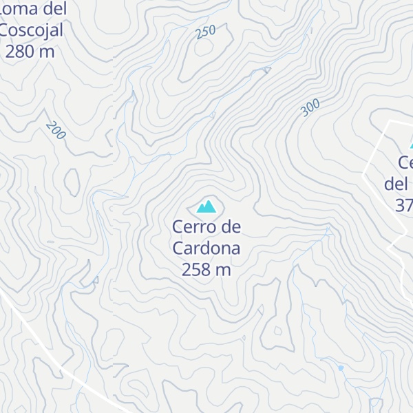 Map of Cerro de Cardona