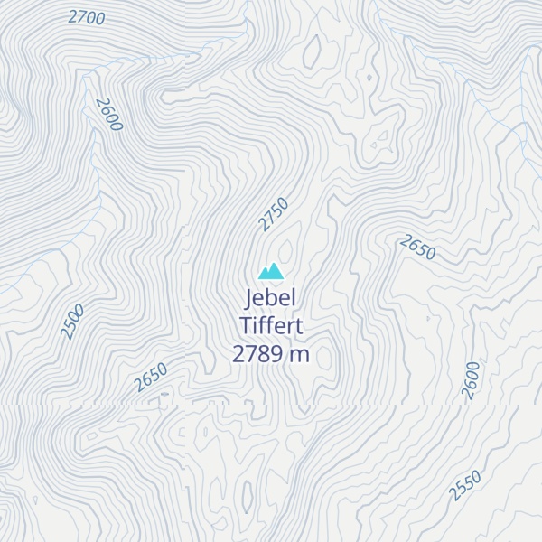 Map of Jebel Tiffert