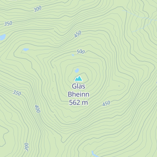 Map of Glas Bheinn