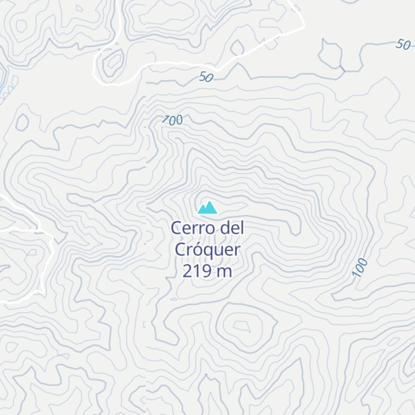 Map of Cerro del Cróquer