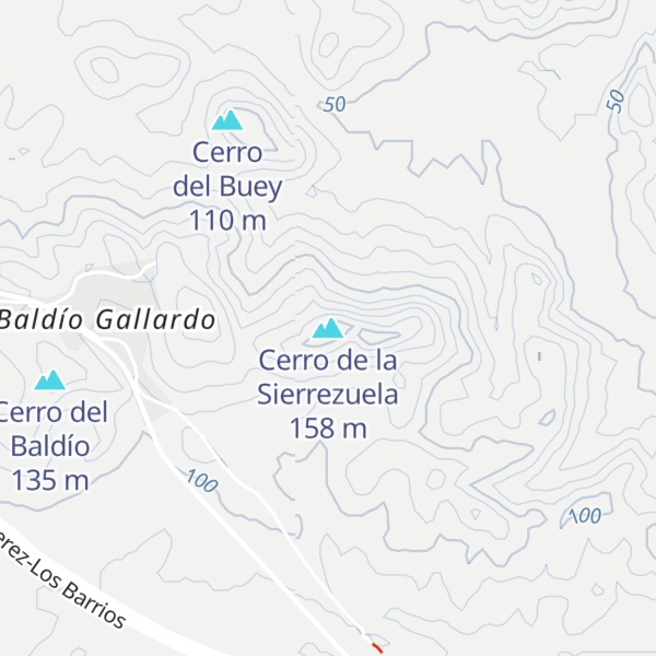 Map of Cerro de la Sierrezuela