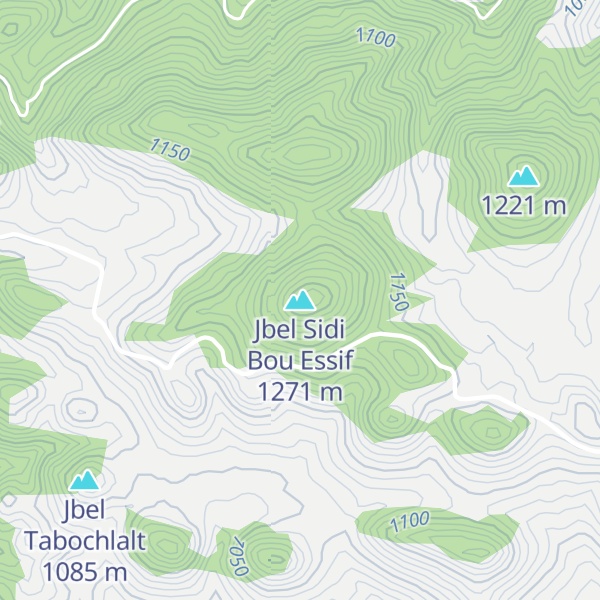 Map of Jbel Sidi Bou Essif