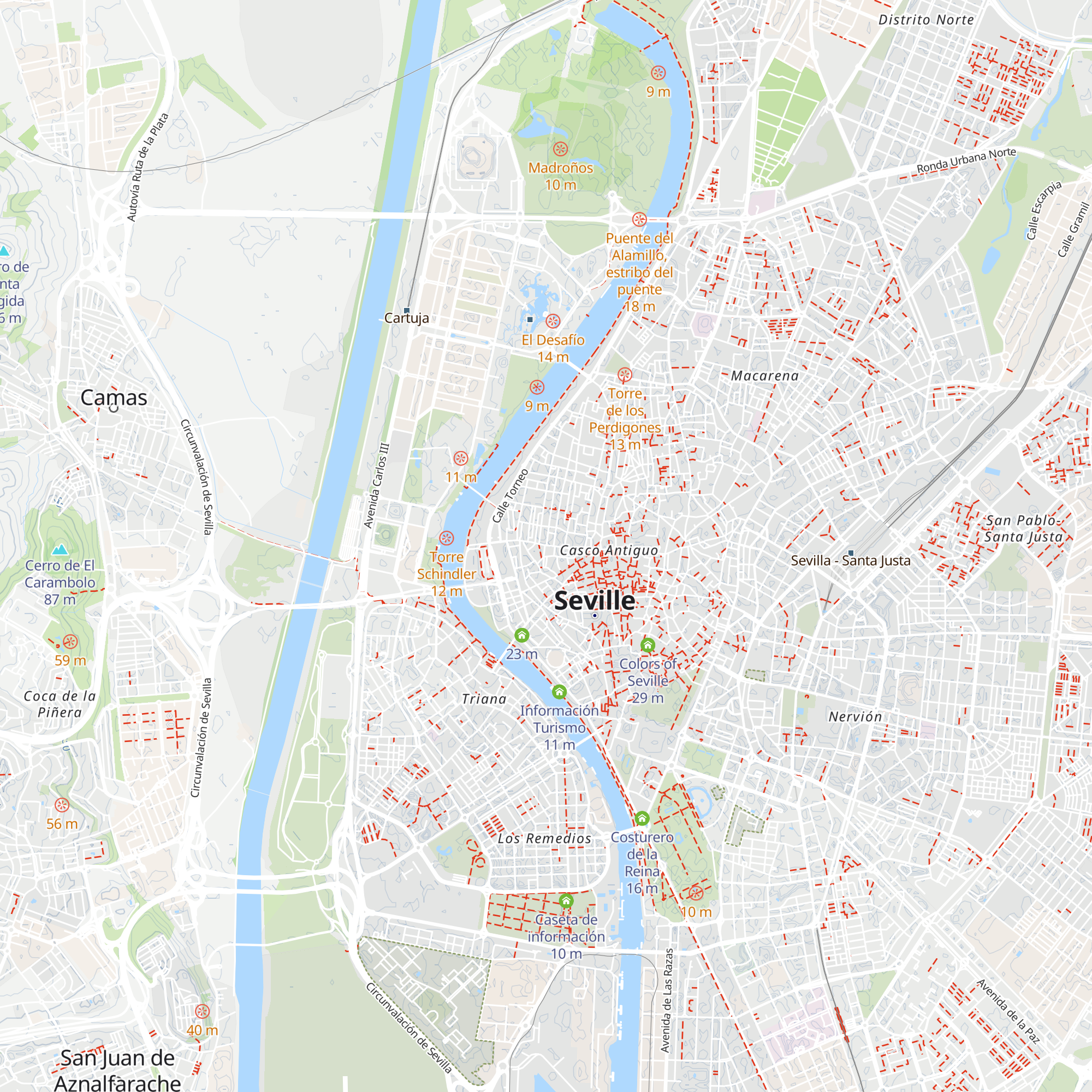 Naturanda Tourism Information map