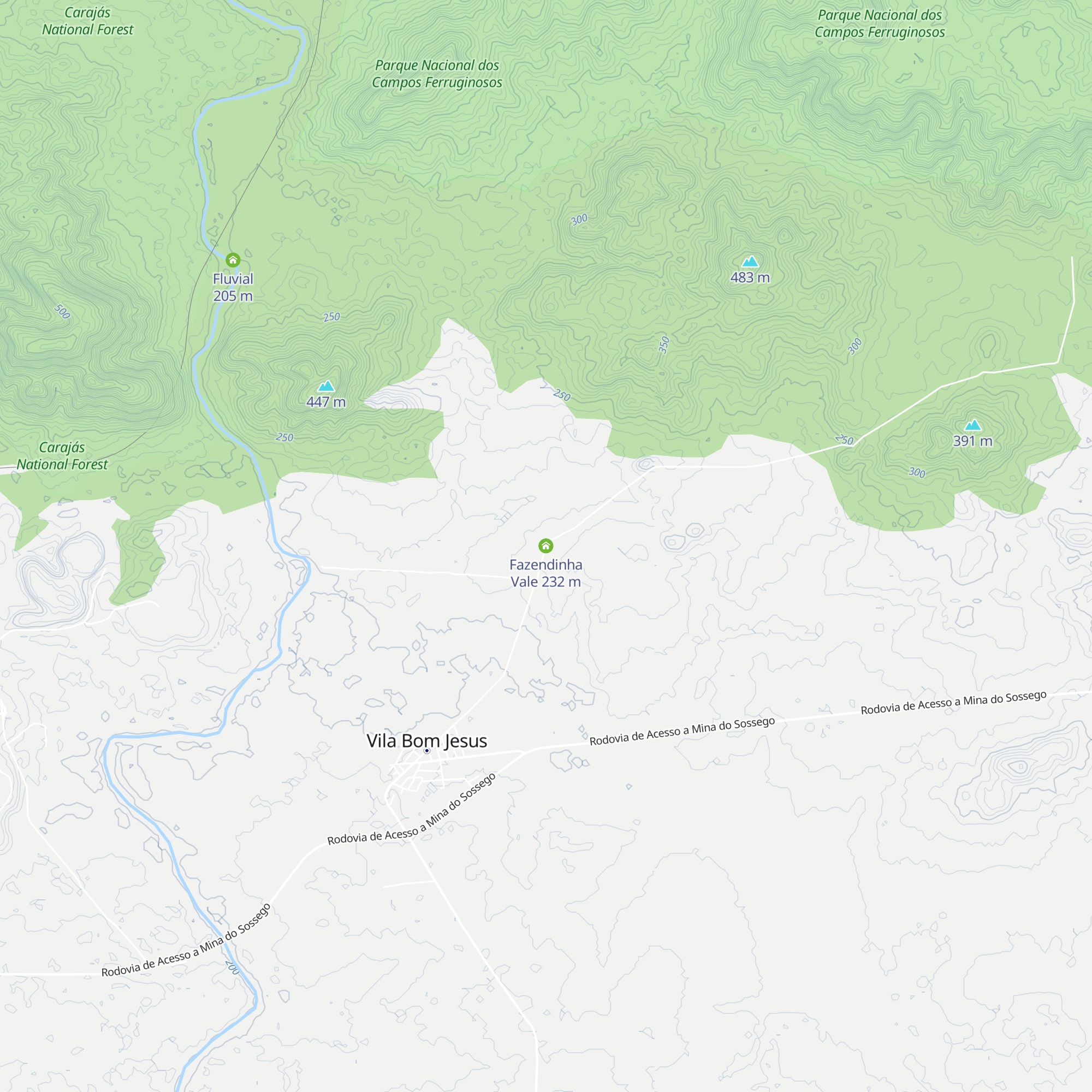 Fazendinha Vale map