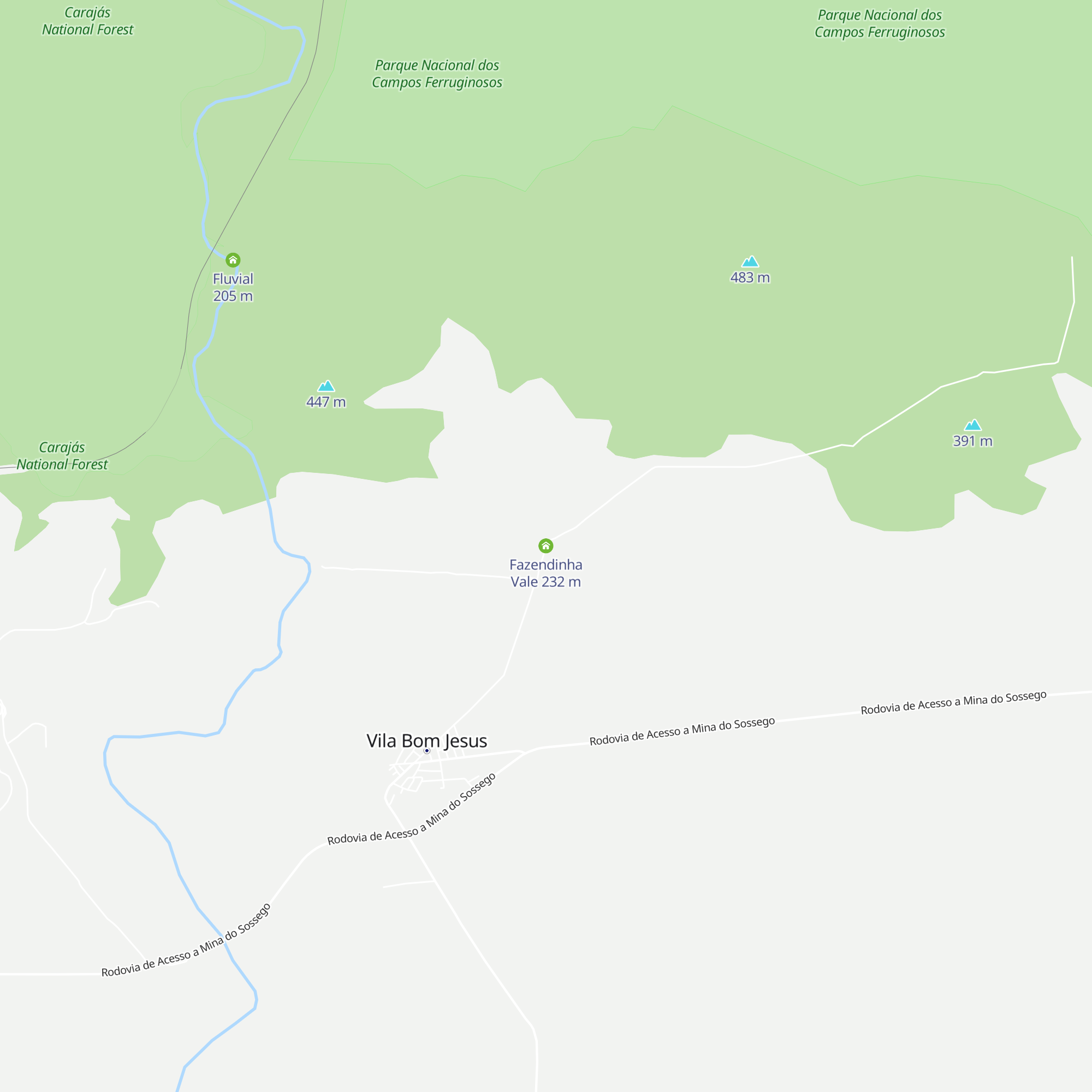 Fazendinha Vale map