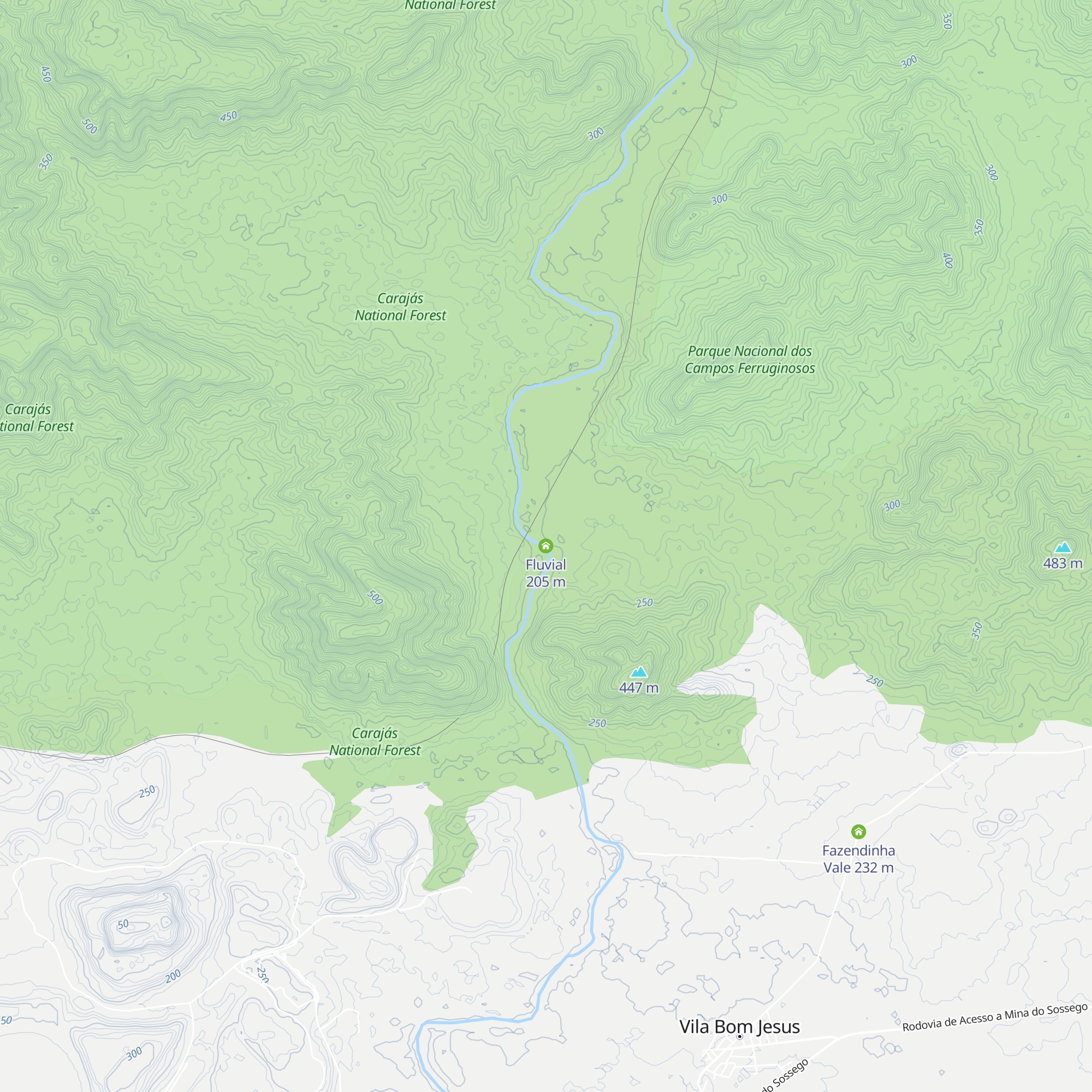 Fluvial map