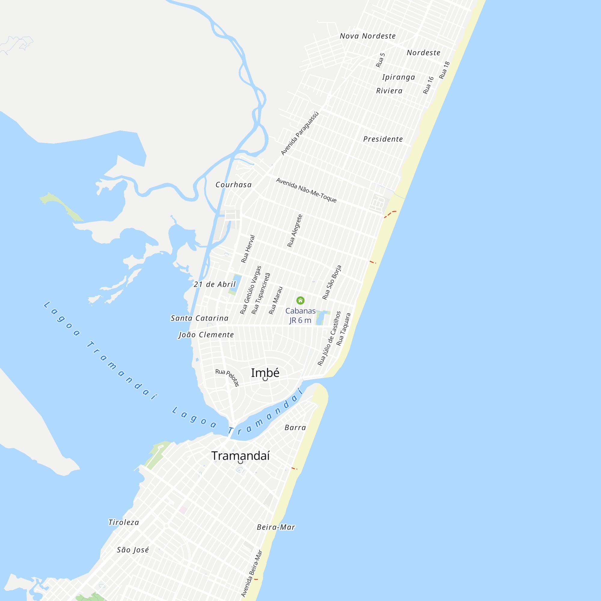 Cabanas JR map