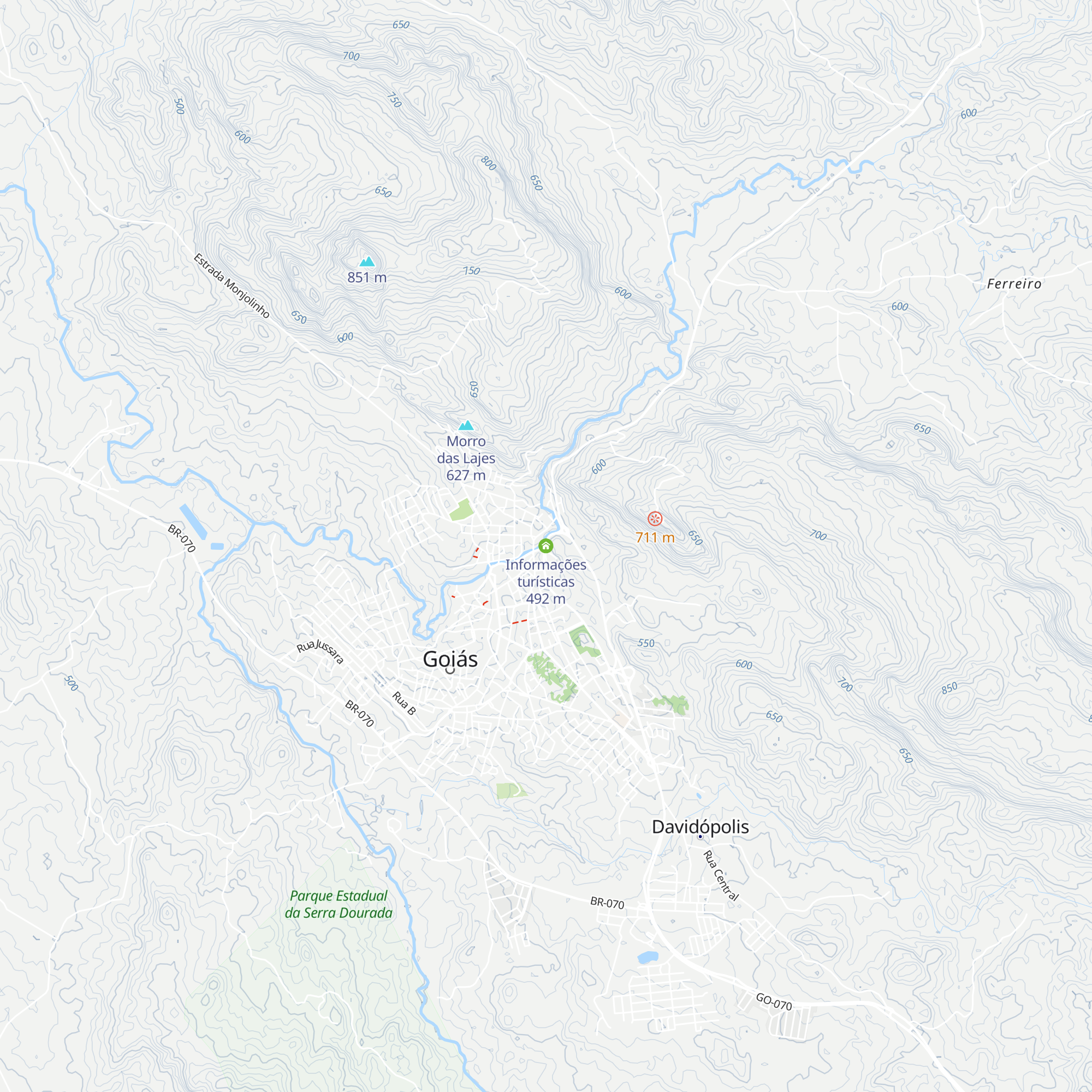 Informações turísticas map