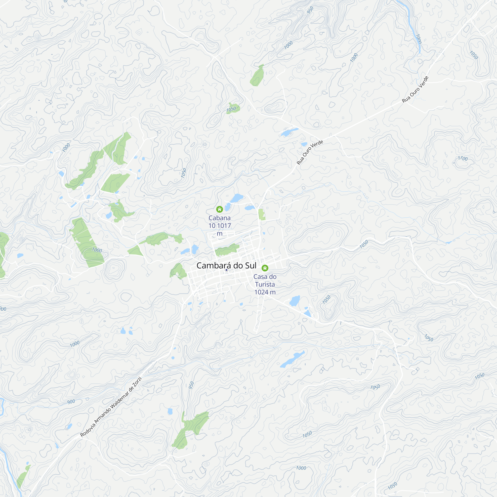 Cabanas Brisa dos Canyons map