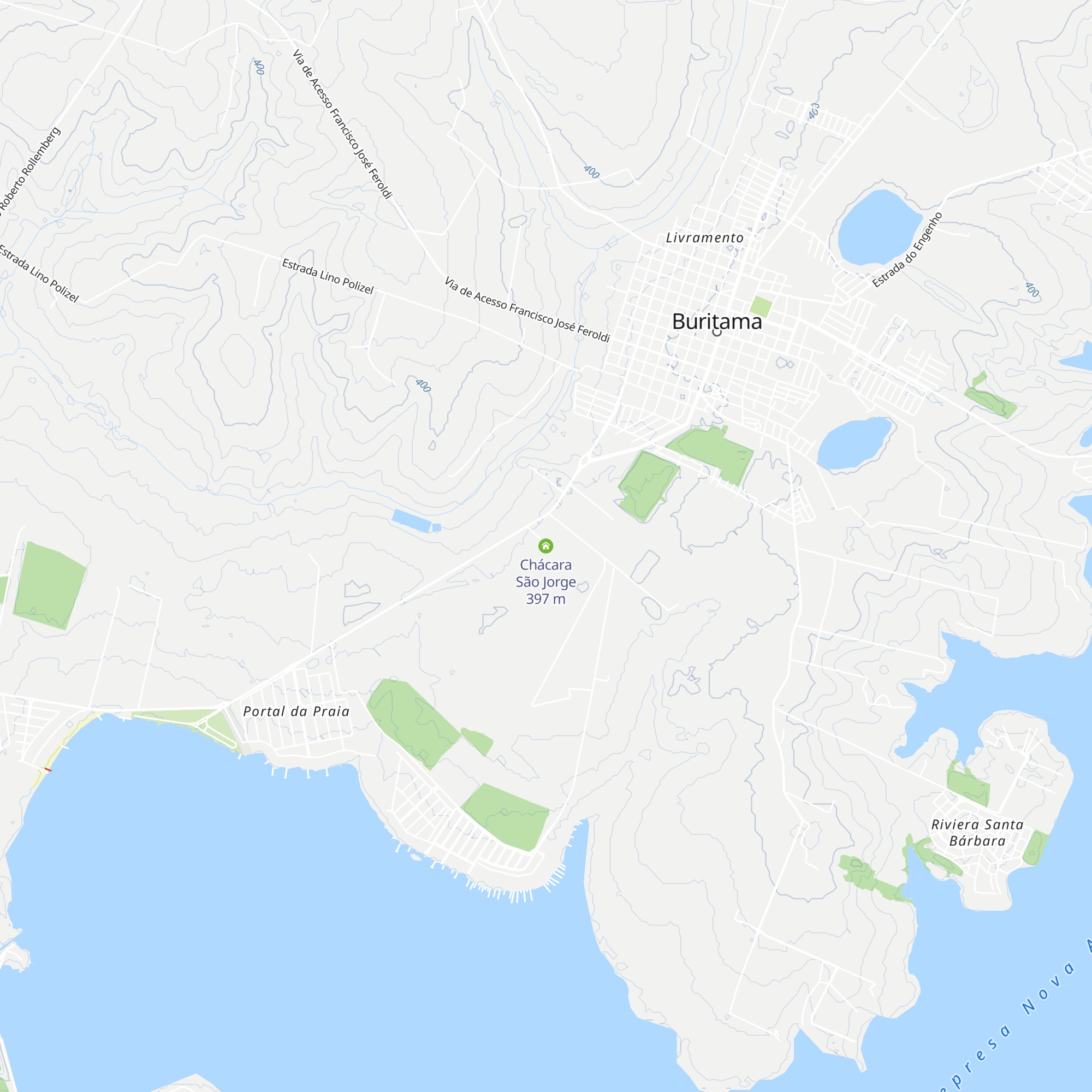 Chácara São Jorge map
