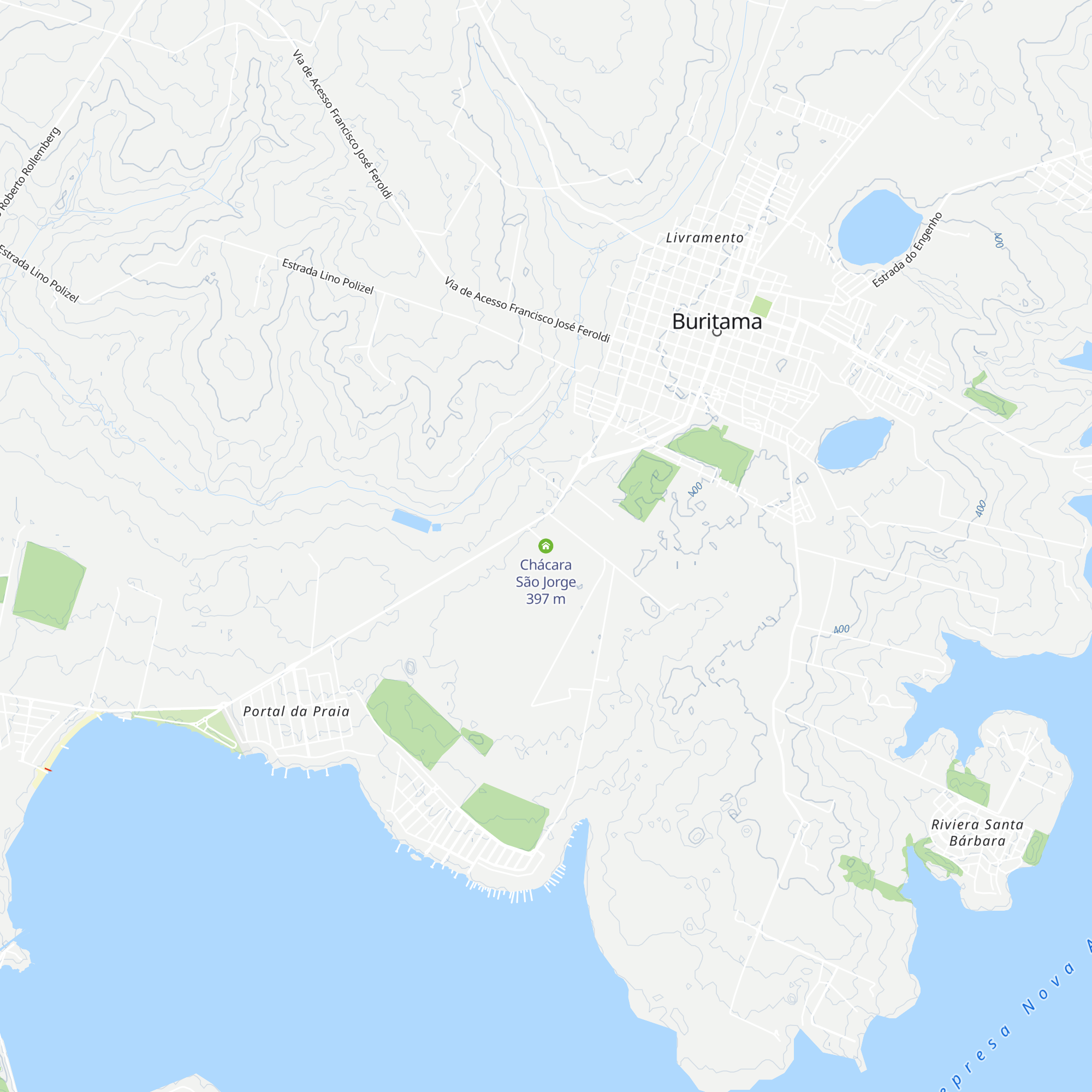 Chácara São Jorge map