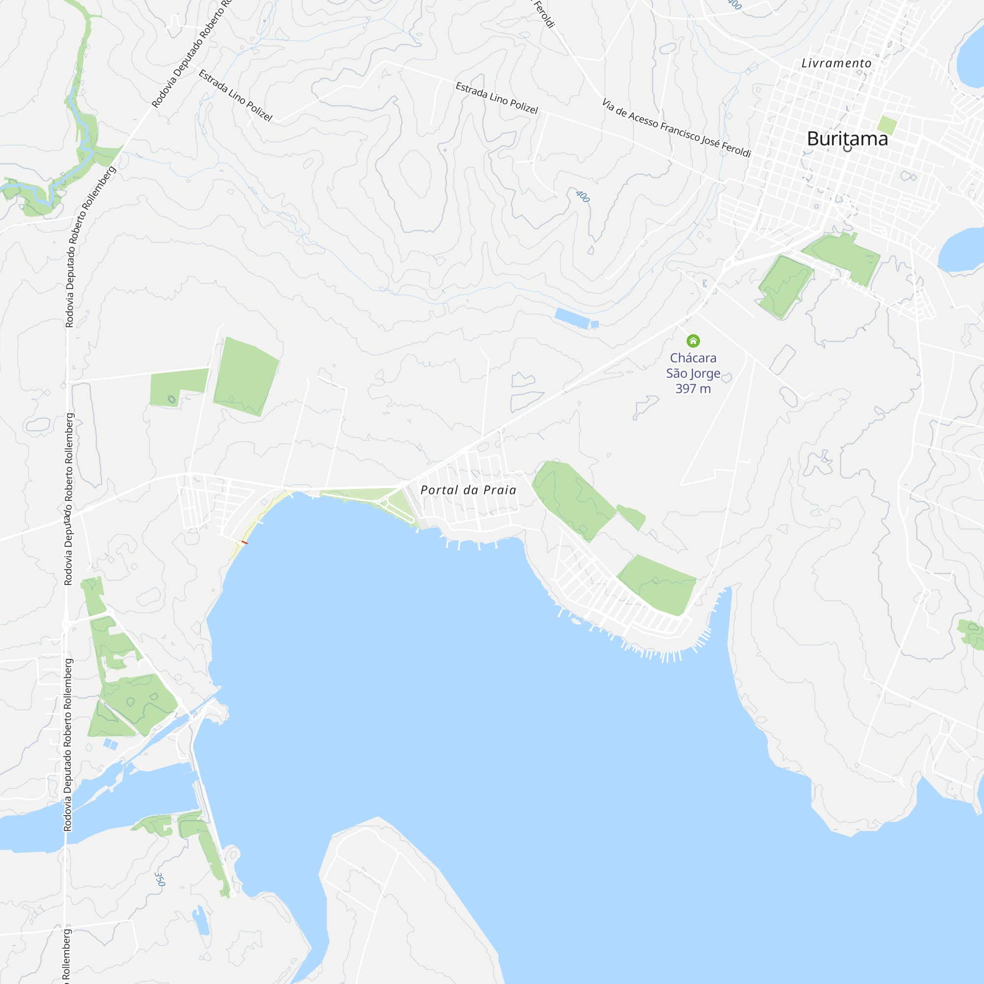 Rancho Toca dos Lobos map