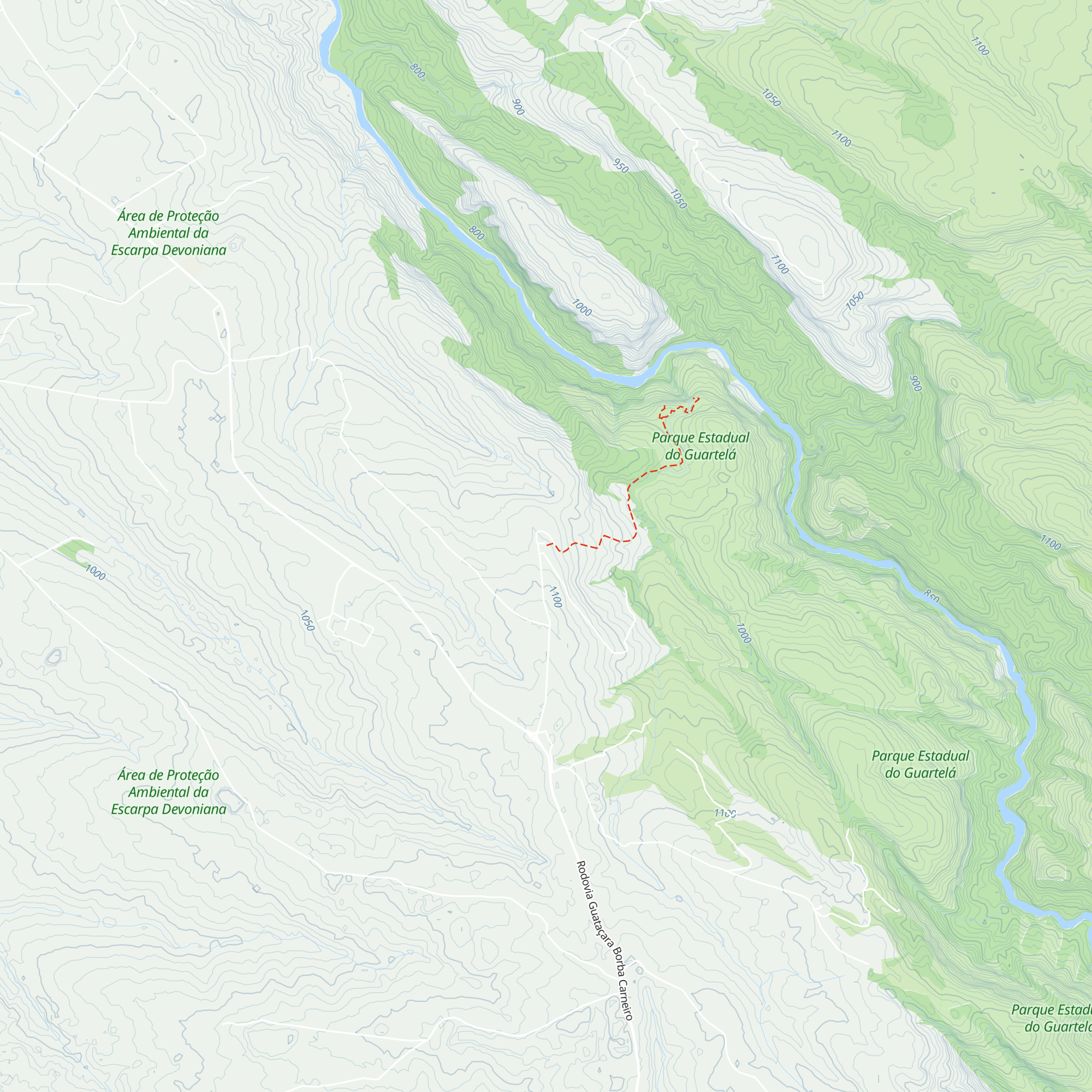 Parque Estadual do Guartelá map