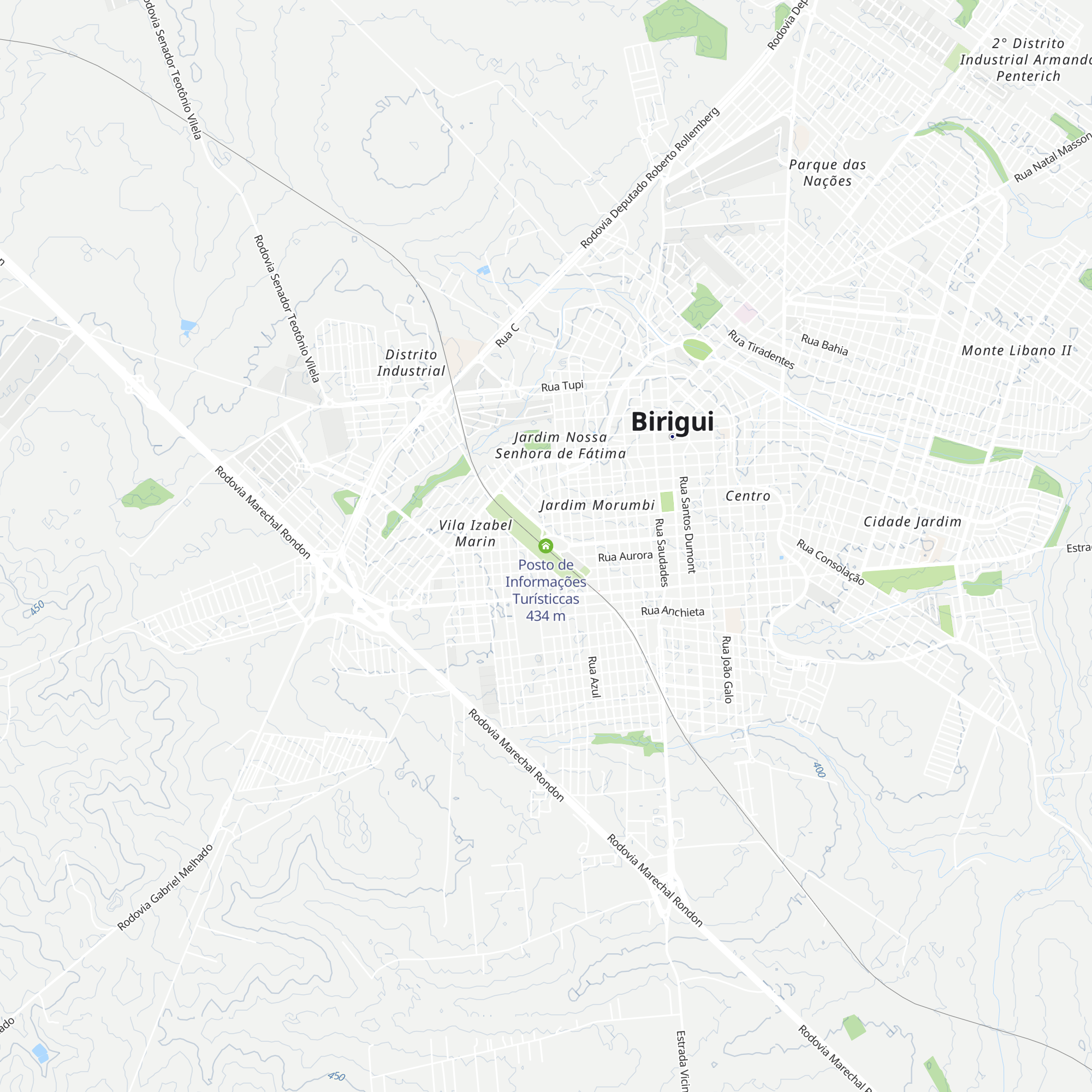 Posto de Informações Turísticcas map