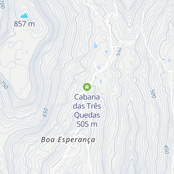 Map of Cabana das Três Quedas