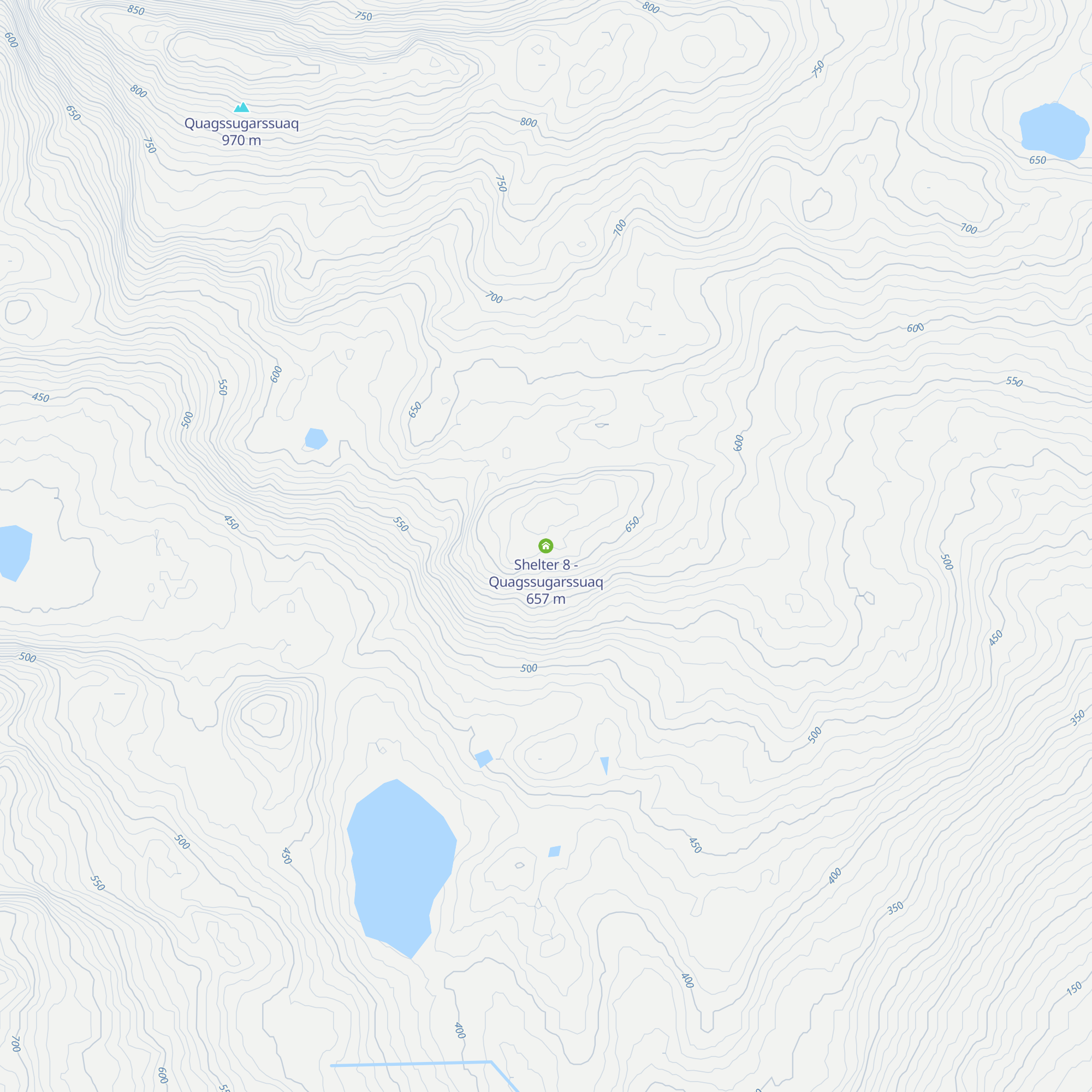 Shelter 8 - Quagssugarssuaq map