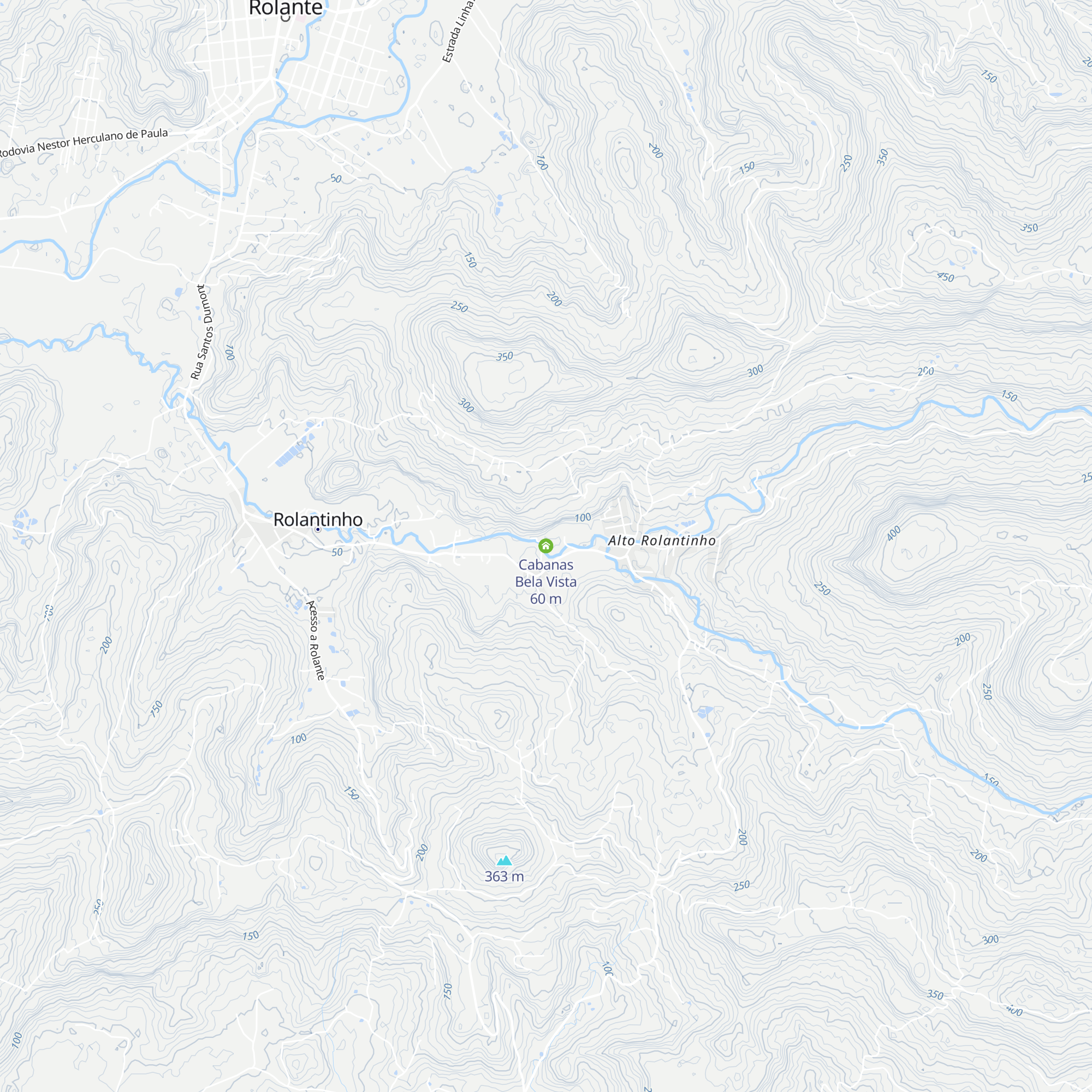 Cabanas Bela Vista map