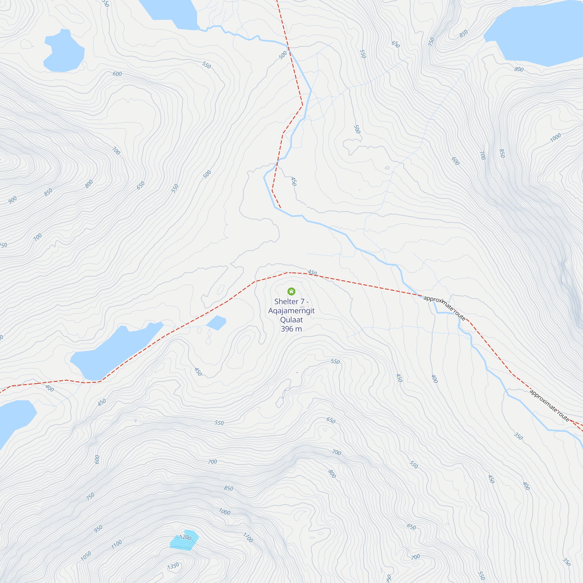 Shelter 7 - Aqajamerngit Qulaat map