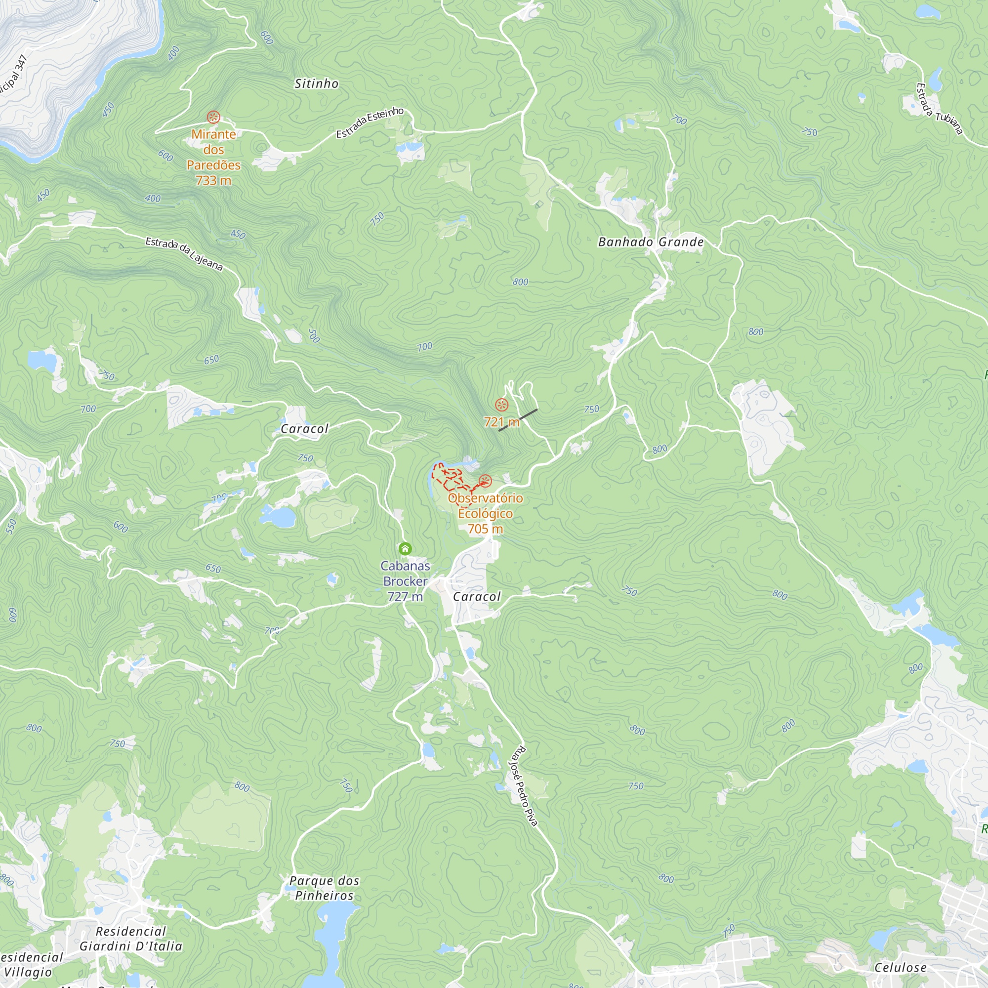 Parque Estadual do Caracol map