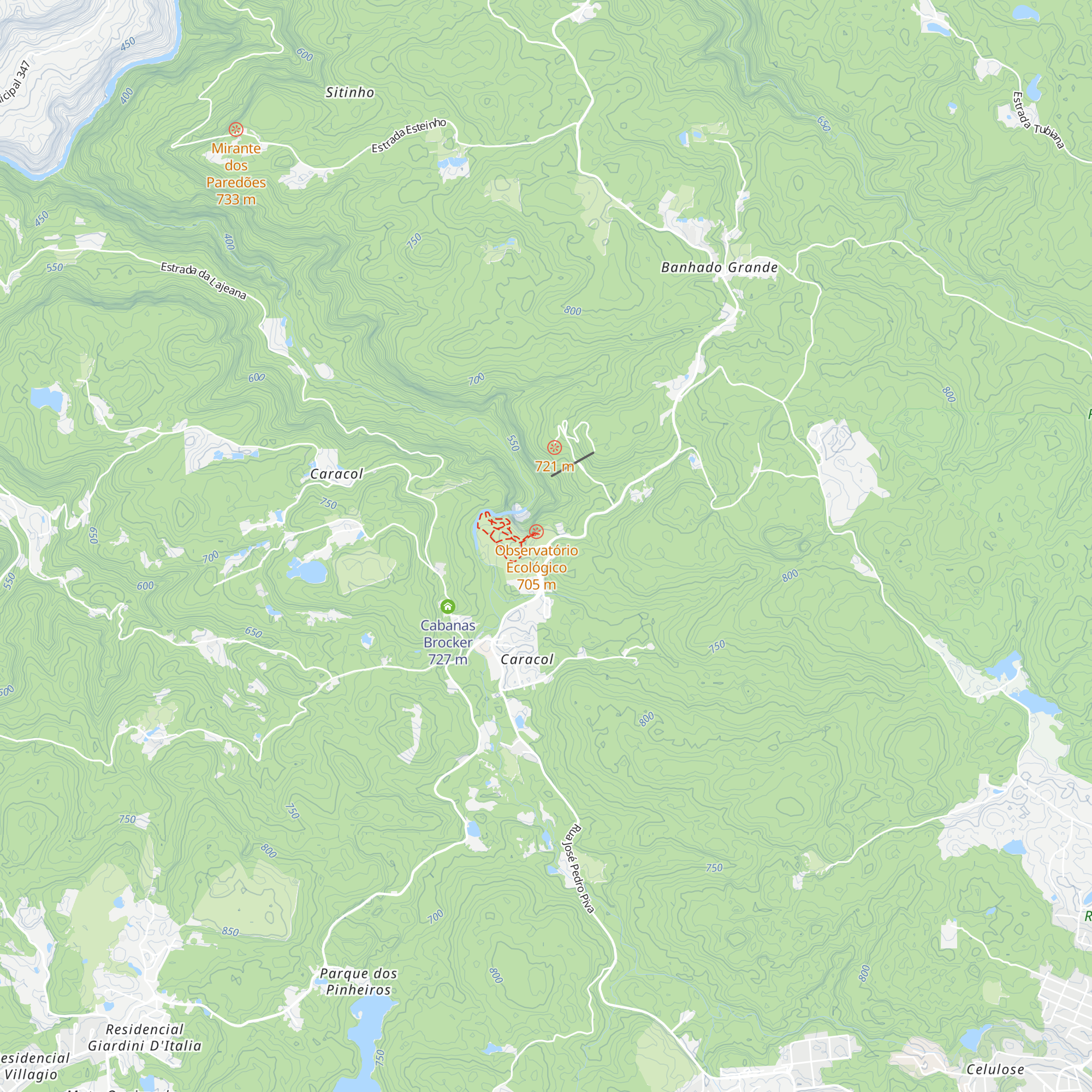 Parque Estadual do Caracol map