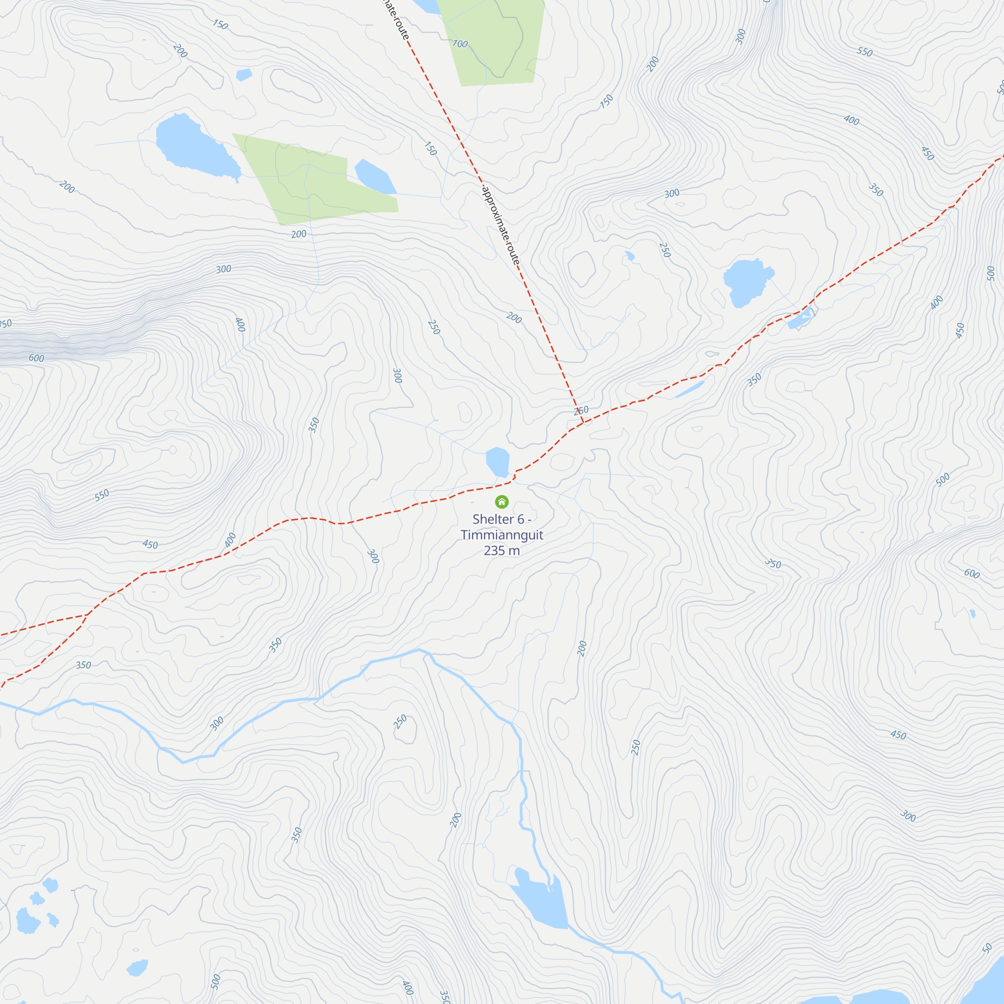 Shelter 6 - Timmiannguit map