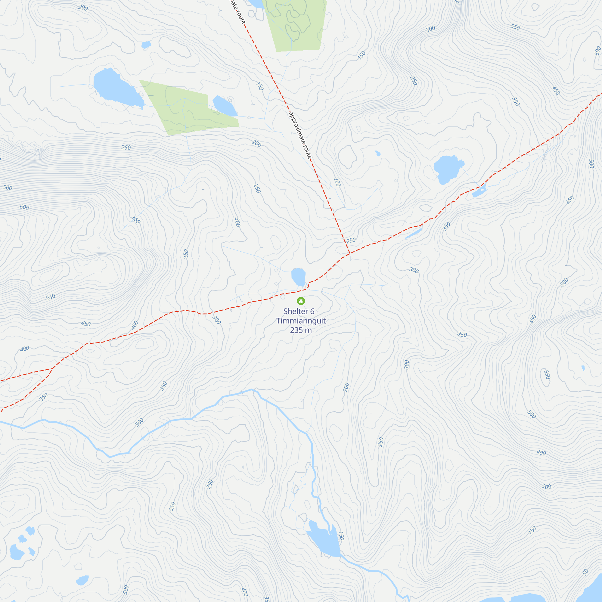 Shelter 6 - Timmiannguit map