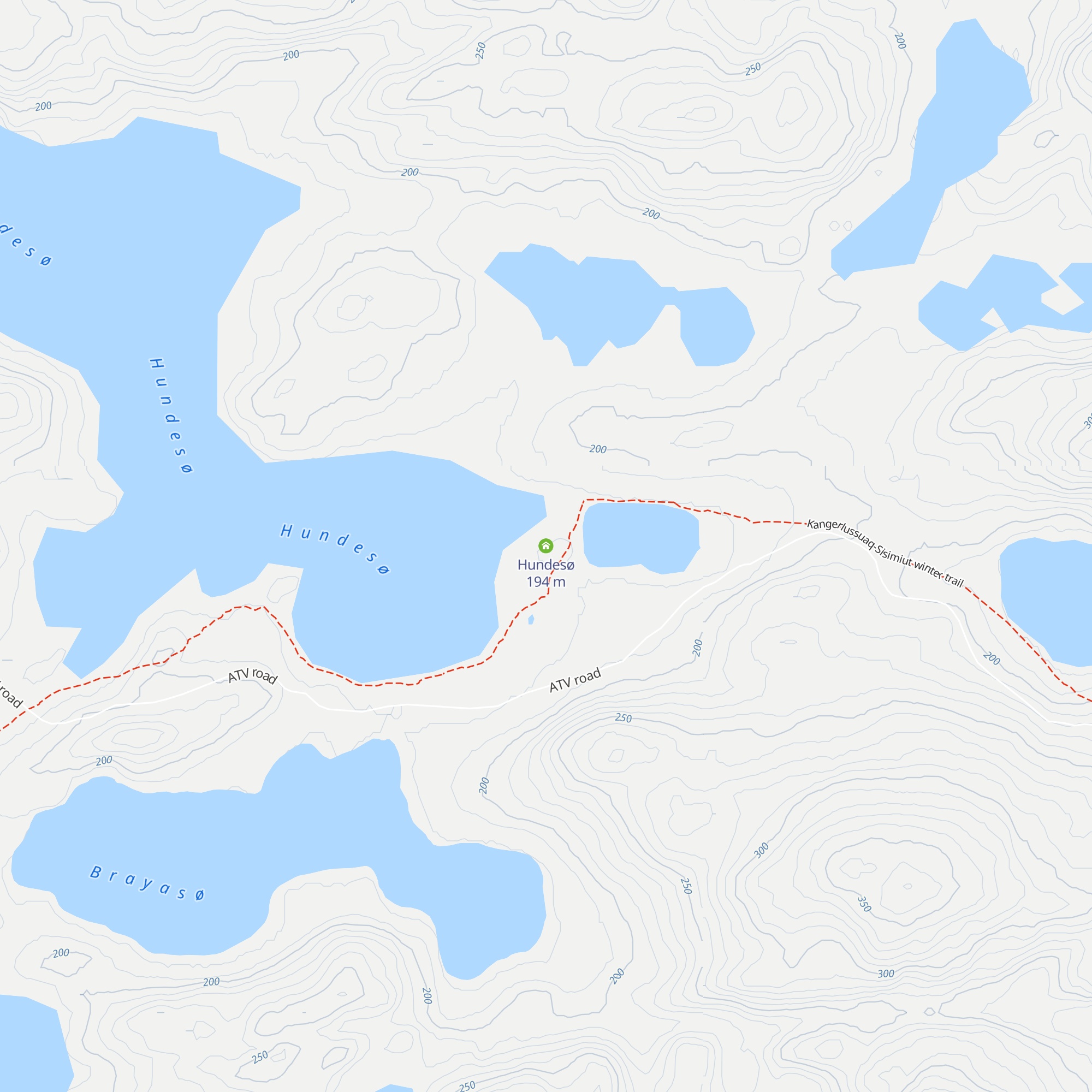 Hundesø map