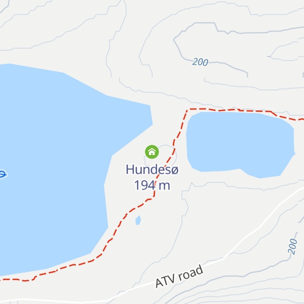 Map of Hundesø