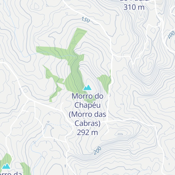 Map of Morro do Chapéu (Morro das Cabras)