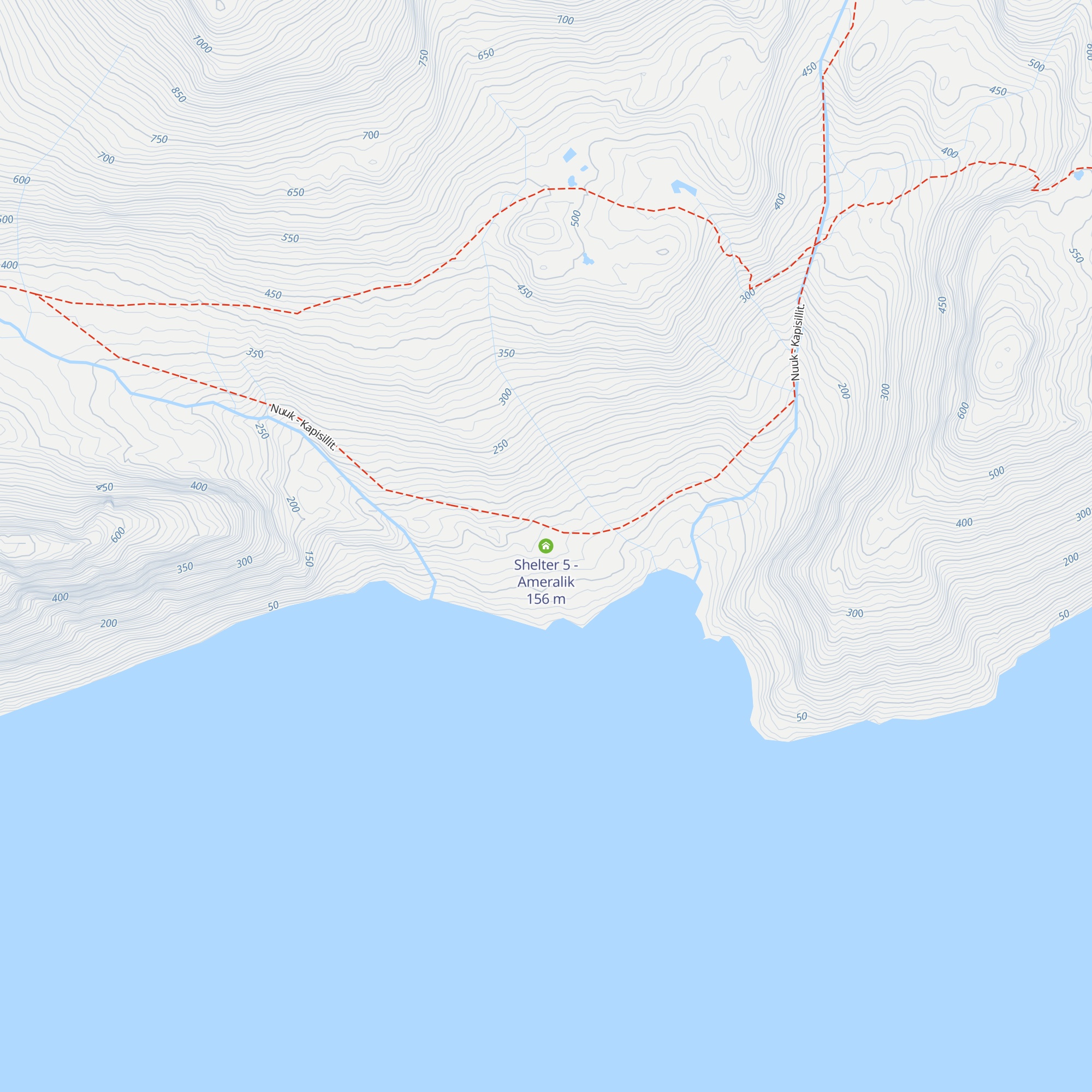 Shelter 5 - Ameralik map
