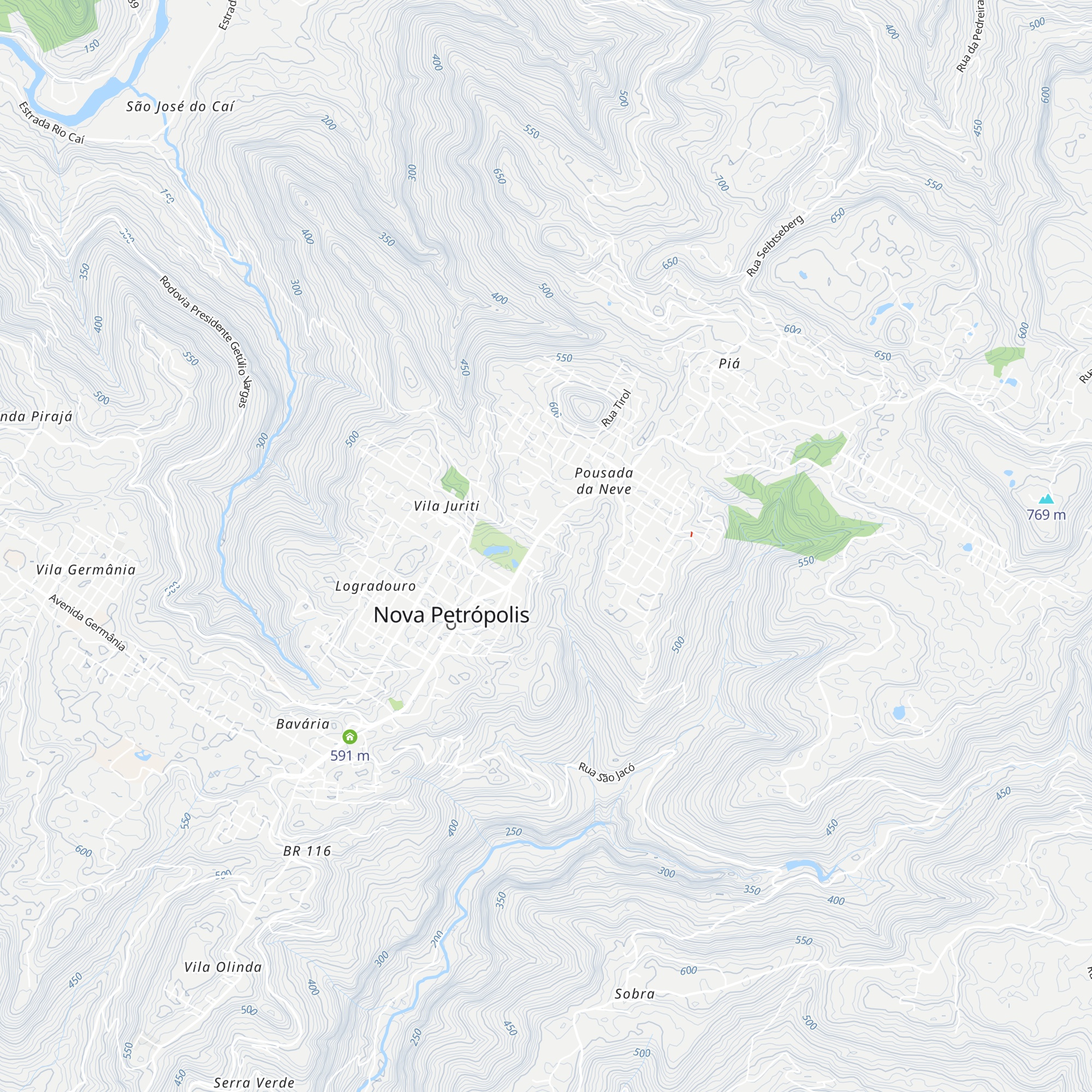Berghaus Hotel map