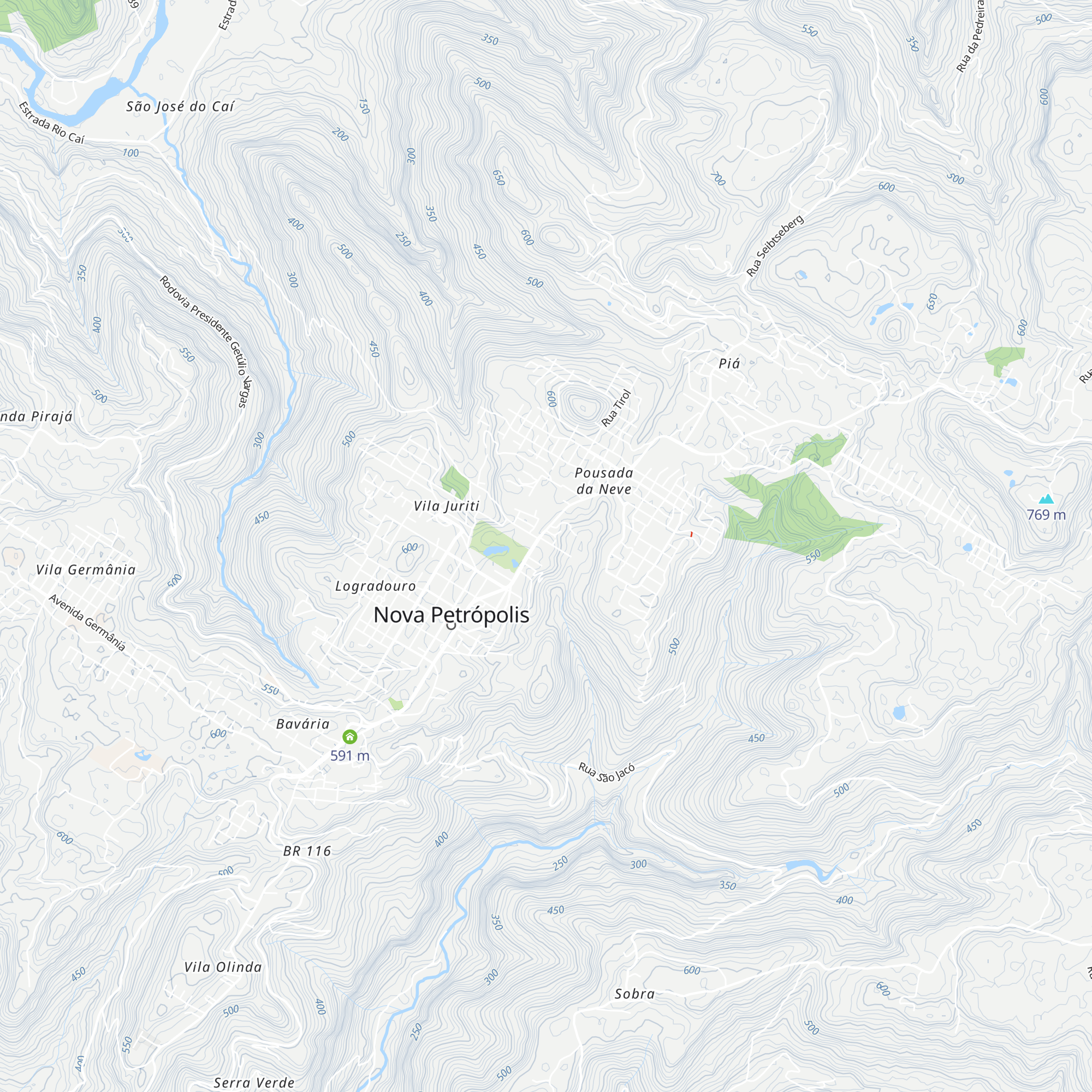 Berghaus Hotel map